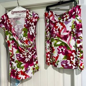 Tommy Bahama top/skirt set
